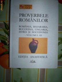 Iuliu Zanne-PROVERBELE ROMANILOR(volumul3) foto