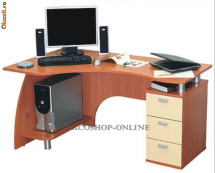 Компьютерный письменный стол direct 1500-L. Ромул. 130x1