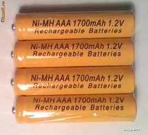 4 BATERII REINCARCABILE R3 -12 LEI foto