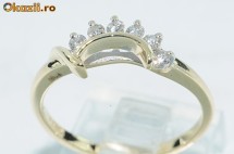 verigheta/inel logodna aur galben 14K diamante naturale 0,16CT foto