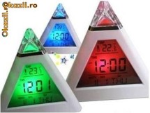 CEAS CU TERMOMETRU DE CAMERA SI ALARMA MULTICOLOR PIRAMIDA SUPER PRET!!! foto
