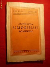 ANTOLOGIA  UMORULUI ROMANESC  vol.II -1934 foto