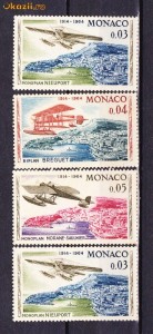 Timbre Monaco 1964 Aviatie nestampilate foto