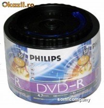 DVD-R PHILIPS 16X 4,7GB CAKE BOX  100 foto