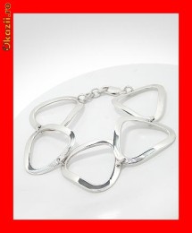 Bratara Dama Argint Fermecatoare Forme Geometrice BAG-014 foto