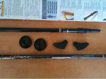 BETE  TREKING / SKI TELESCOPICE NORDIC ***  CARBON COMPOZIT **** 87 -140 CM / NOI foto