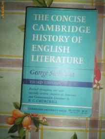 The concise Cambridge history of english literature(istoria literaturii engleze)-GEORGE SAMPSON foto