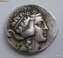 Tetradrahma - Grecia - Thassos - Dionysos - anul 148 iHr. - 16.45 grame argint - d=32/33 mm - stare foarte buna - autentica foto