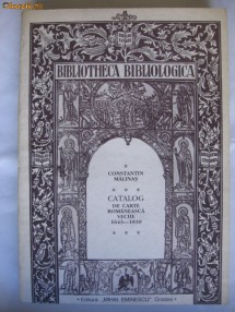 C-TIN MALINAS - CATALOG DE CARTE ROMANEASCA VECHE 1643-1830 foto