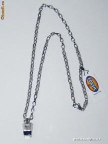 Colier + pandantiv barbatesc  FOSSIL JF84341 NOU CU ETICHETA, otel inoxidabil, CUTIE CADOU INCLUSA, pret magazin 40 euro foto