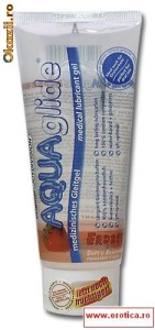 Lubrifiant AQUAglide Aroma Capsuni foto