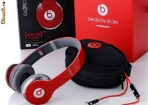 Casti Monster Beats by Dr. Dre SOLO HD Rosii Profesionale - Garantie foto