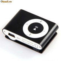 Mini Clip Mp3 Player metalic cu slot SD/MMC foto