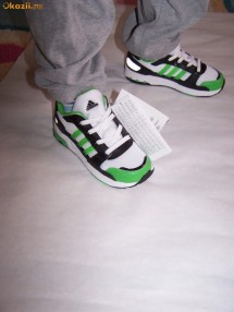 Adidasi noi, piele+textil, marca ADIDAS AdiFit , unisex ,nr 26(16,5 cm) foto