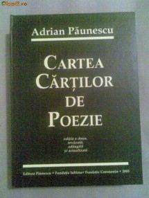 Cartea Cartilor de Poezie, Adrian Paunescu foto