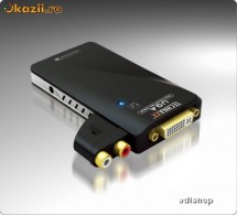 Convertor audio video USB la HDMI, DVI, VGA foto
