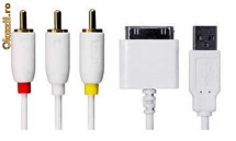 cablu tv out iphone, ipad, ipod + usb foto