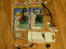 Cablu adaptor antena RCA Jack audio video power foto