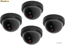 Pachet 4 x camera de supraveghere falsa stil dome cu led. Camere false CAMERE VIDEO foto