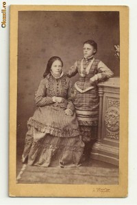 Foto pe carton A.WIPPLER HERCULANE-MEHADIA (circa 1880,verso grafica) foto