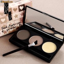 Trusa Make-up pt. Sprancene 3 Culori FRAULEIN - DUAL EYEBROW POWDER foto