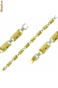 Bratara din inox placat cu aur de 18 carate 23-93012 foto