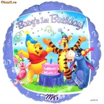 Baloane folie metalizata 45cm WINNIE PARTY foto