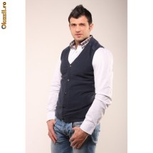 Vesta barbati Selected Homme Dean Button Phantom [Cod: OVS001] foto