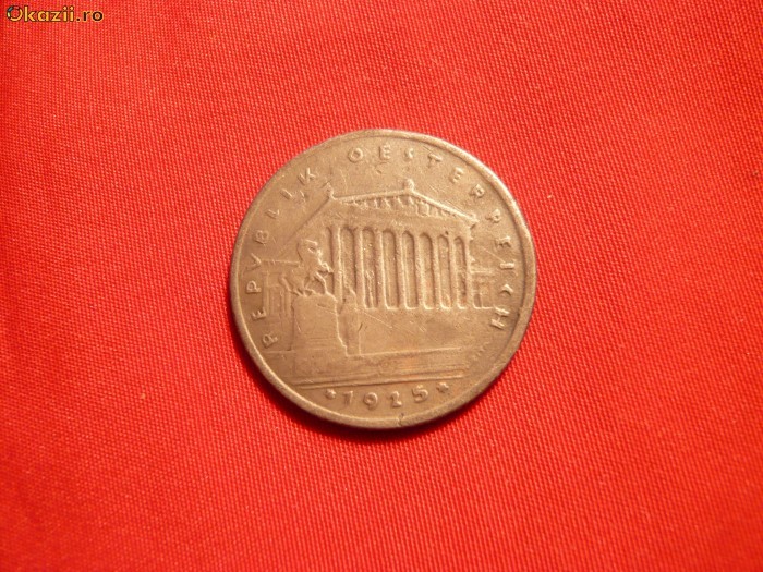 FALS- 1 Shiling AUSTRIA - 1925 ,cal.Buna ,d=2,5cm. foto mare