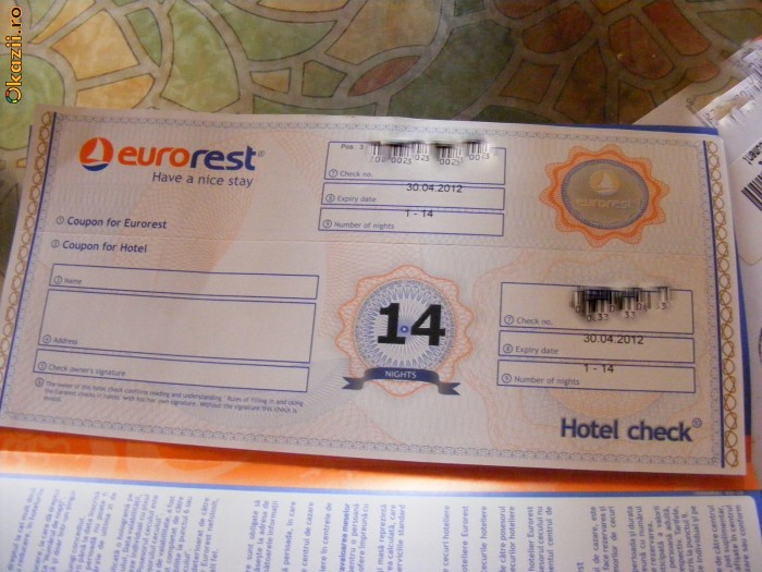 Voucher cazare 14 zile la hoteluri din Europa foto mare