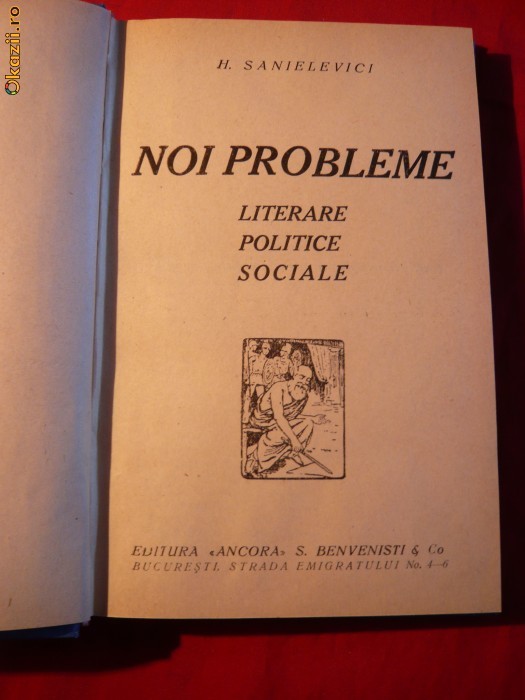 H.Sanielevici - Noi Probleme Literare,Pol.,Soc.1927 -I Ed. foto mare