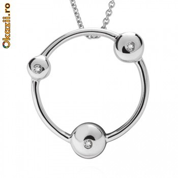 Pandativ argint 925 cu diamante foto mare