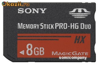 MEMORY STICK PRO HG DUO SONY 8GB foto mare