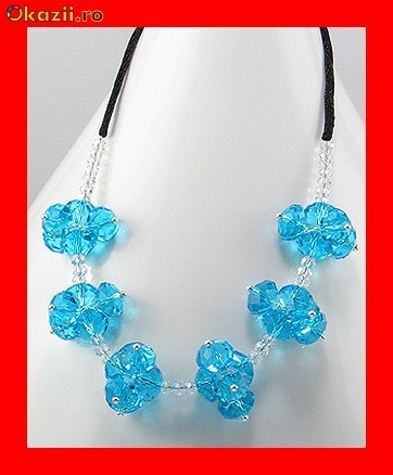 Lant Fantezie Buchete Din Sticla De Cristal Rafinate LFAN-038 foto mare