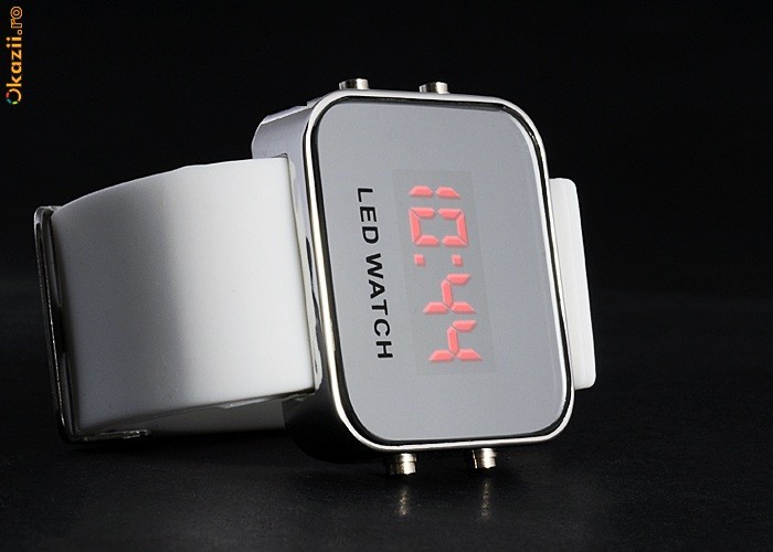 Cadoul Ideal-Superb Ceas casual/sport model Unisex cu LED foto mare