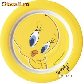 Fafurie melamina 22cm TWEETY YELLOW foto mare
