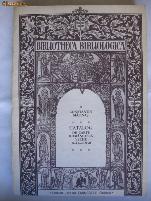 C-TIN MALINAS - CATALOG DE CARTE ROMANEASCA VECHE 1643-1830 foto mare