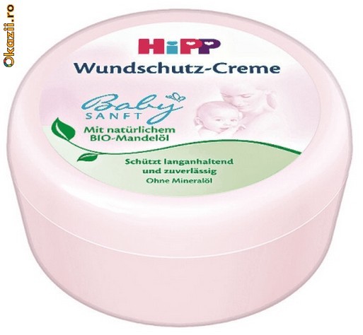 Crema Hipp pentru fundulet bebe - 250 gr - Germania foto mare