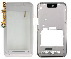 Toshiba TG01 Carcasa Originala  fata alb SWAP foto mare