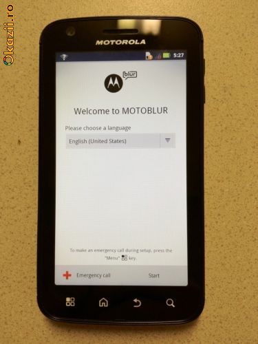 Telefon Android Motorola ATRIX 4G complet, Tegra 2, 1GB Ram, liber, folie foto mare