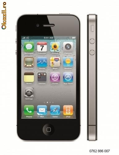 iPhone 4g 16gb black  impecabil foto mare