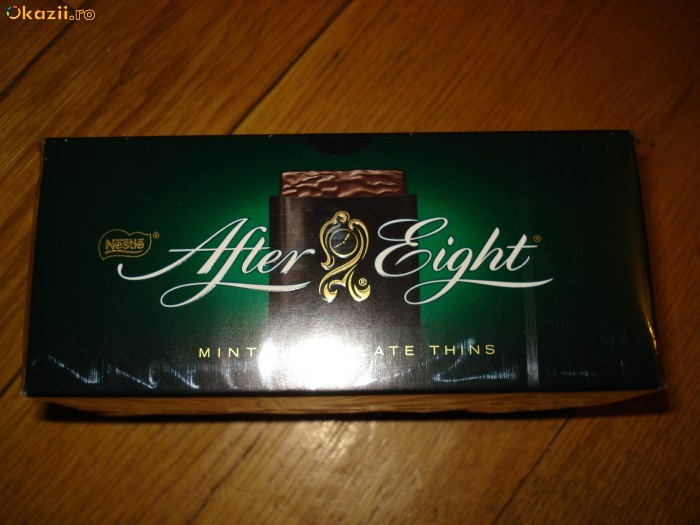 Ciocolata cu menta After Eight Mint Chocolate Thins 21 de pliculete foto mare