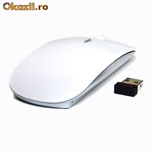 Mouse wireless design Apple cu nano receptor USB model slim foto mare