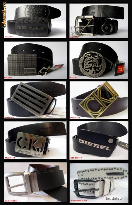 Curea / Curele Ck Calvin Klein, Diesel, Energie, Dsquared 2011 - 2012, 100% ORIGINAL foto mare