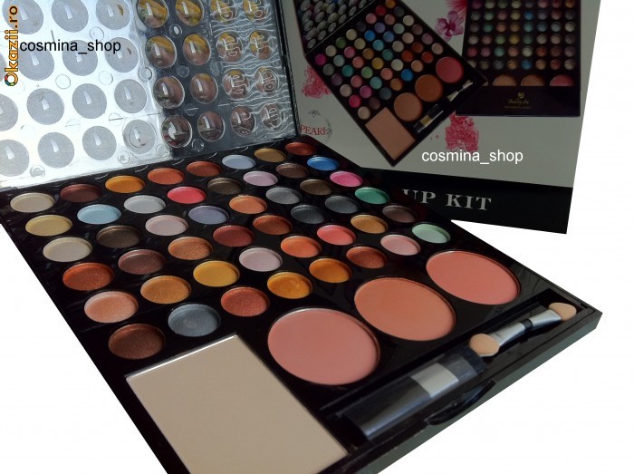 Trusa de machiaj 48 culori   pudra   blush foto mare