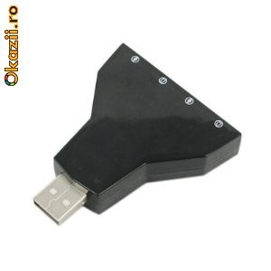 Placa audio/sunet USB 3d  externa foto mare