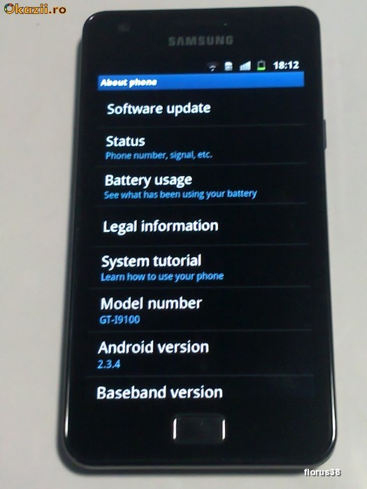 Samsung Galaxy S II GT-I9100 , fara schimb foto mare