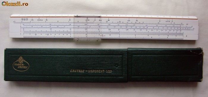 Rigla de calcul marca Faber Castell Germany (6) foto mare