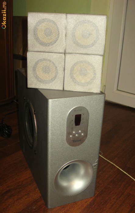 Sistem TEVION 4 sateliti + woofer activ foto mare