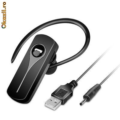 STOC LIMITAT - Casca / Headset / Handsfree Bluetooth UNIVERSALA - Motorola, Nokia, LG, HTC, iPhone, Samsung, Sony Ericsson, etc foto mare